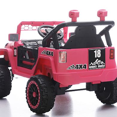 TOEMOA Kids Ride-On Car with Remote Control for Outdoor Adventures