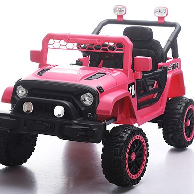 TOEMOA Kids Ride-On Car with Remote Control for Outdoor Adventures
