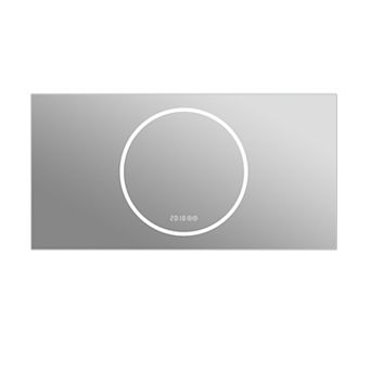 TOEMOA 48x24 Inch LED Illuminated Anti-Fog Bathroom Vanity Mirror Wall Mounted