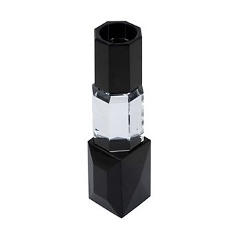 TOEMOA Geometric Glass Tealight Candle Holder for Minimalist Home Decor