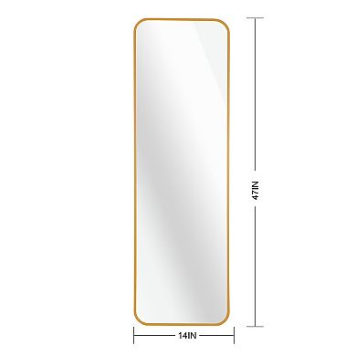 TOEMOA Modern Rectangular Wall Mirror with Shatterproof Design