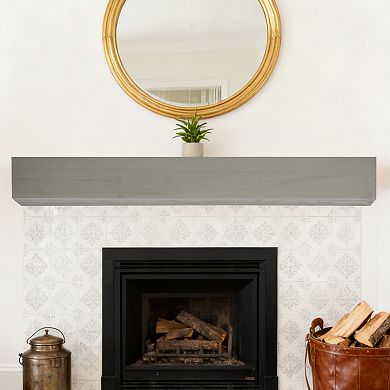 TOEMOA 72-Inch Floating Fireplace Mantel Shelf with Invisible Wall Mounting Bracket