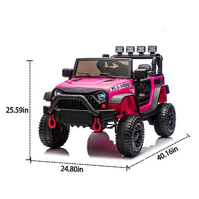 TOEMOA 24V Kids Ride On Car with Remote Control, 400W Motor, and Safety Features