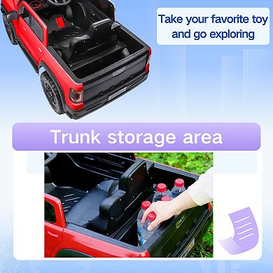 TOEMOA Kids Ride-On Car with Remote Control Shock Absorption and Music Player