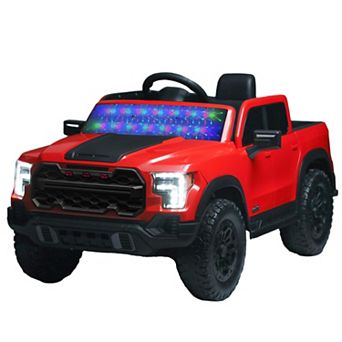 TOEMOA Kids Ride-On Car with Remote Control Shock Absorption and Music Player