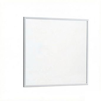 TOEMOA 32-Inch Square Aluminum Wall Mirror Frame for Bathroom and Hallway