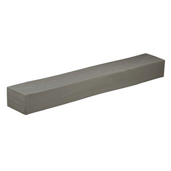 TOEMOA 60-inch Embossed Solid Wood Floating Fireplace Mantel Shelf for Wall Decor