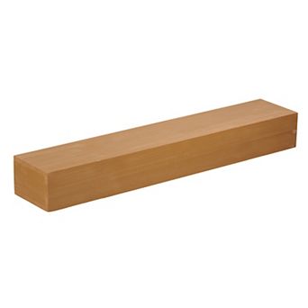 TOEMOA 60-inch Embossed Solid Wood Floating Fireplace Mantel Shelf for Wall Decor