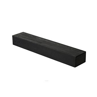 TOEMOA Solid Wood Embossed Floating Fireplace Mantel Shelf for Rustic Home Decor