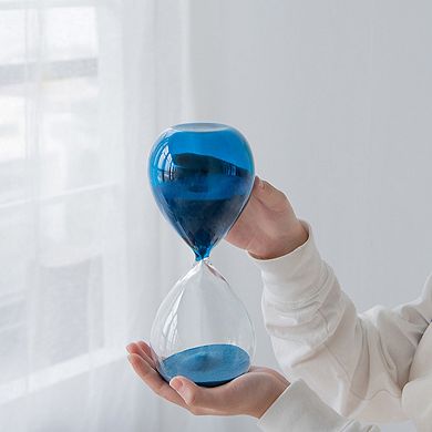 TOEMOA Large Traditional Hourglass Timer with Vibrant Colored Sand
