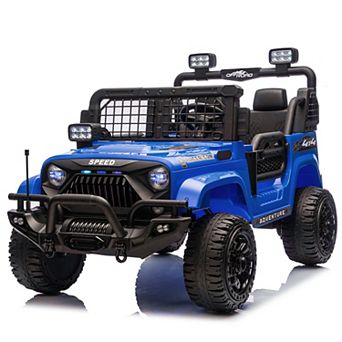 TOEMOA Two-Seater Electric Ride-On Car with Parent Remote Control and LED Lights