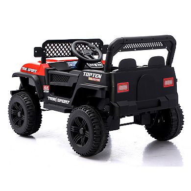 TOEMOA Kids Electric Ride-On Car with Remote Control and Swing Function