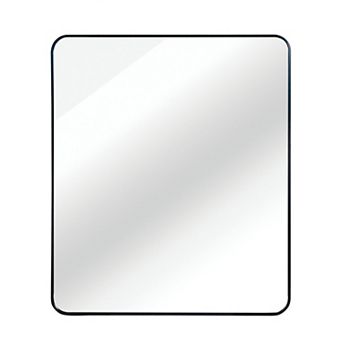 TOEMOA Large Rectangular Wall Mirror with Brushed Frame for Modern Bathrooms