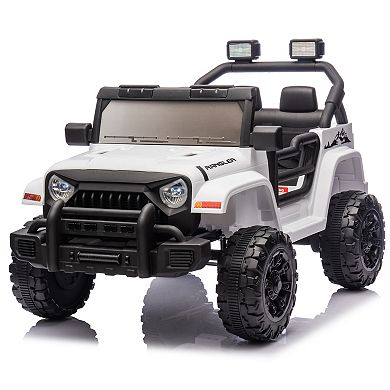 TOEMOA 12V Kids Electric Ride On Car with Remote Control and Music Features