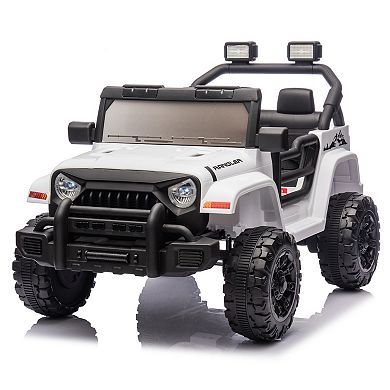 TOEMOA 12V Kids Electric Ride On Car with Remote Control and Music Features