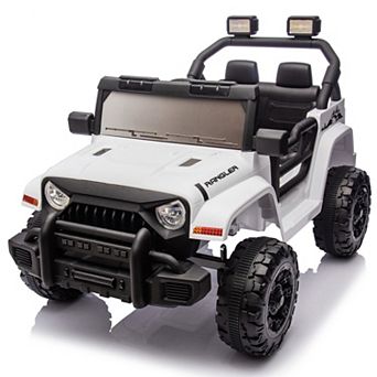 TOEMOA 12V Kids Electric Ride On Car with Remote Control and Music Features