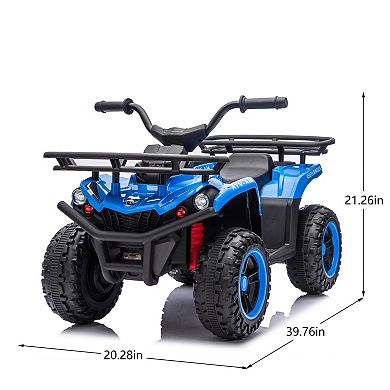 TOEMOA Children's Electric All-Terrain Vehicle with Bluetooth Music Playback
