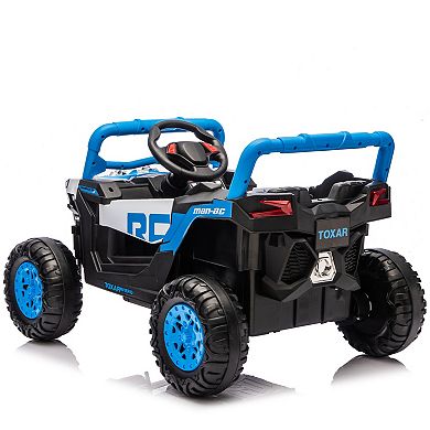 TOEMOA 12V Electric Ride On UTV with Remote Control and Swing Function for Kids