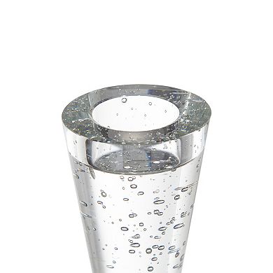 TOEMOA Elegant Glass Bubble Candle Holder for Dining Table Centerpiece