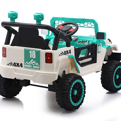 TOEMOA 12V Kids Electric Ride On Car with Remote Control for Outdoor Adventures