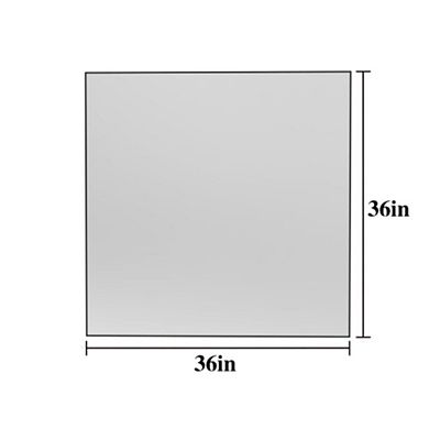 TOEMOA Oversized Modern Rectangle Wall Mirror with Durable Aluminum Frame