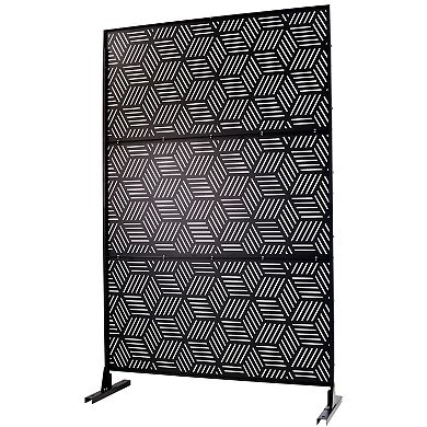 TOEMOA Freestanding Decorative Privacy Screen for Outdoor and Indoor Spaces