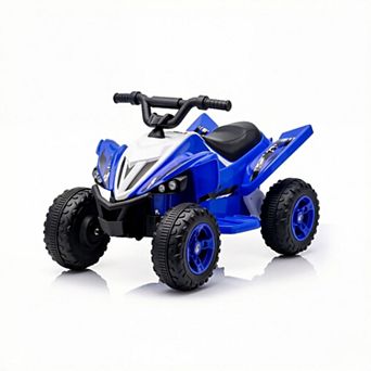 TOEMOA Electric Ride-On Toy Car for Kids with LED Lights and Music Player