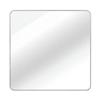 TOEMOA Large Square Framed Bathroom Wall Mirror with Premium Metal Frame