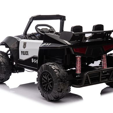 TOEMOA 24V Ride-On Car for Kids with Remote Control and Bluetooth Music