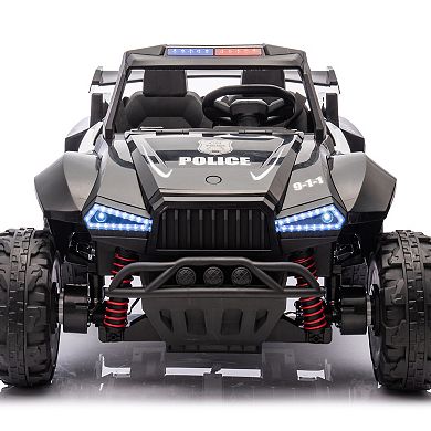TOEMOA 24V Ride-On Car for Kids with Remote Control and Bluetooth Music