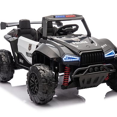 TOEMOA 24V Ride-On Car for Kids with Remote Control and Bluetooth Music