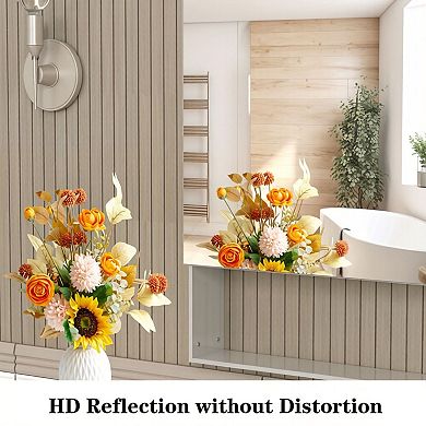 TOEMOA Wall Mounted Bathroom Medicine Cabinet with Mirror and Adjustable Shelves