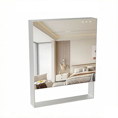 TOEMOA Wall Mounted Bathroom Medicine Cabinet with Mirror and Adjustable Shelves