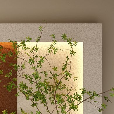 TOEMOA Adjustable LED Wall Decor with Simulated Plants and Ambient Lighting for Home