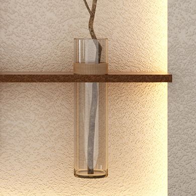TOEMOA Adjustable LED Wall Decor with Simulated Plants and Ambient Lighting for Home