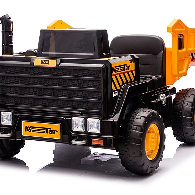 TOEMOA Remote Control Electric Ride-On Car for Kids - 2 Seater Vehicle with LED Lights