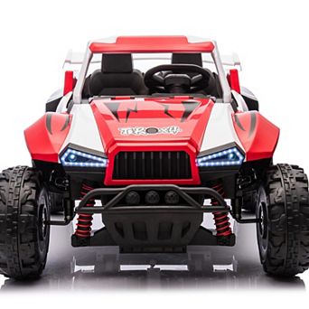 TOEMOA 24V 2-Seater Kids Ride-On Car with 4x4 Off-Road Capability and Remote Control