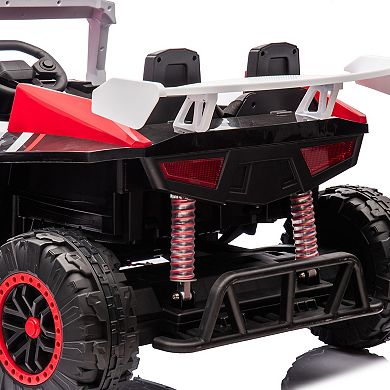 TOEMOA 24V 2-Seater Kids Ride-On Car with 4x4 Off-Road Capability and Remote Control
