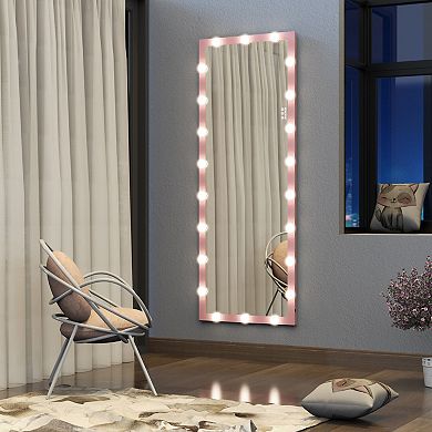 TOEMOA Full Length LED Illuminated Vanity Mirror with Adjustable Lighting