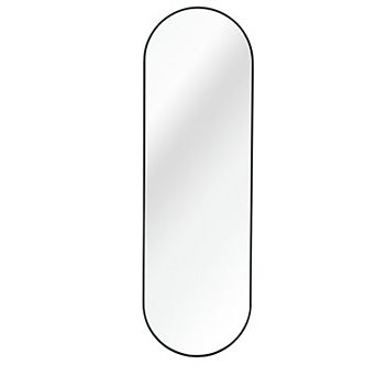TOEMOA Modern Pill-Shaped Full Length Wall Mirror for Home Decor and Vanity