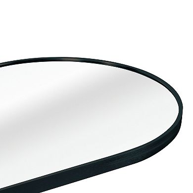 TOEMOA Modern Pill-Shaped Full Length Wall Mirror for Home Decor and Vanity