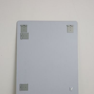 TOEMOA Wall-Mounted Anti-Fog Bathroom Mirror with Horizontal and Vertical Hanging