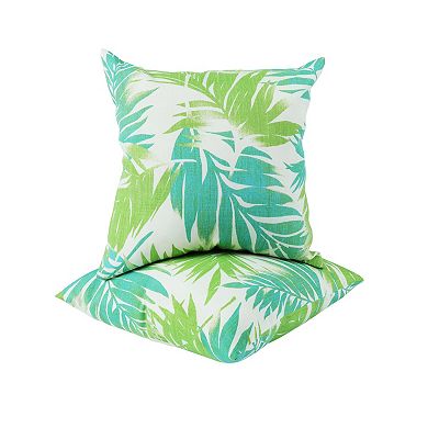 TOEMOA Set of 2 Outdoor Decorative Throw Pillows with Weather-Resistant Fabric