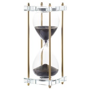 TOEMOA Decorative 30-Minute Sand Timer with Crystal Base