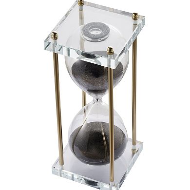 TOEMOA Decorative 30-Minute Sand Timer with Crystal Base