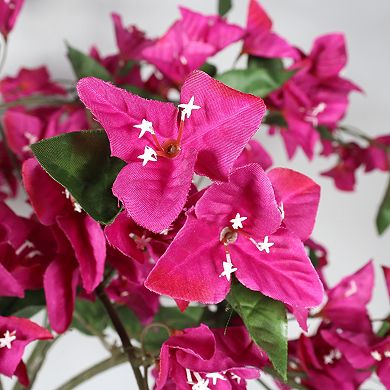 TOEMOA Realistic Artificial Bougainvillea Tree in Pot for Indoor Home Decor