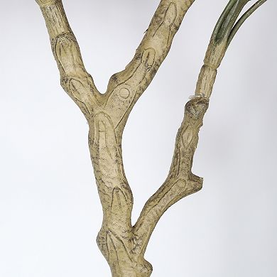 TOEMOA Realistic Artificial Bougainvillea Tree in Pot for Indoor Home Decor