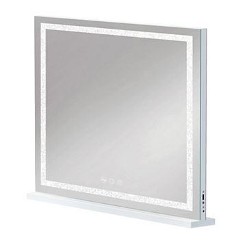 TOEMOA Illuminated Vanity Mirror with Adjustable Lighting and Magnification