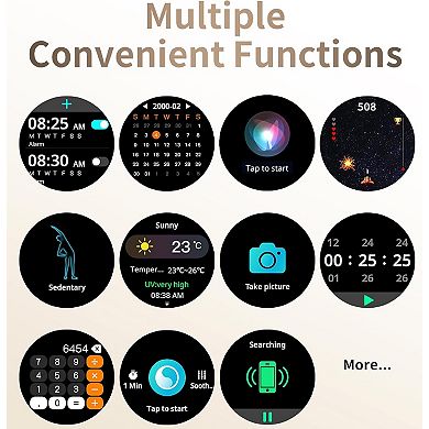 Smart Watch for Women, Answer/Make Call, 1.27'' Clear Screen Fitness Tracker with Sleep Monitor