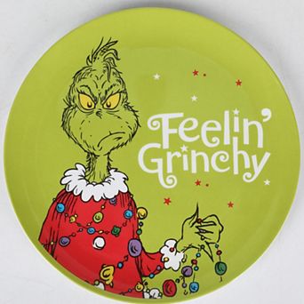 Dr. Seuss How The Grinch Stole Christmas 10-Inch Melamine Dinner Plate